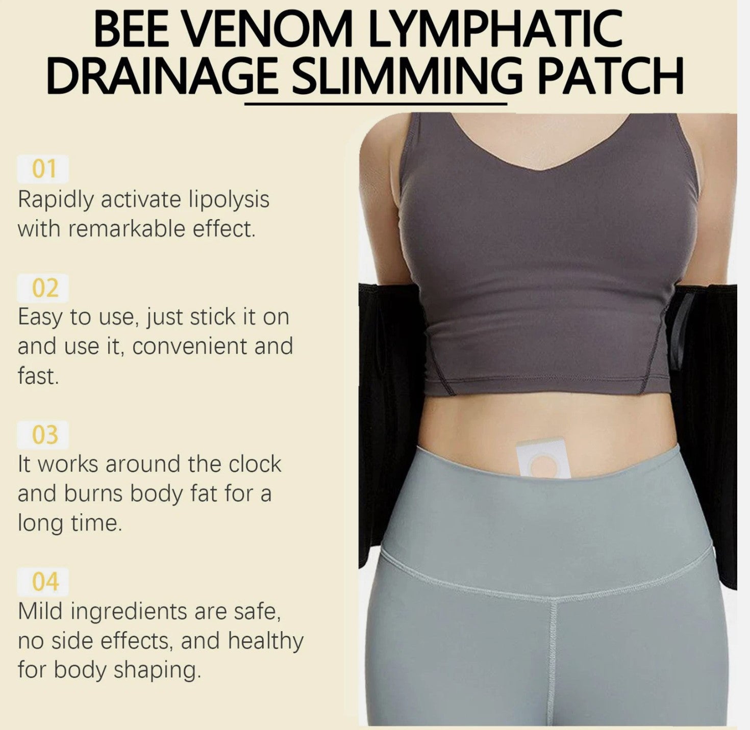 Bee Venom Slimming Patch for effective weight loss and skin rejuvenation
