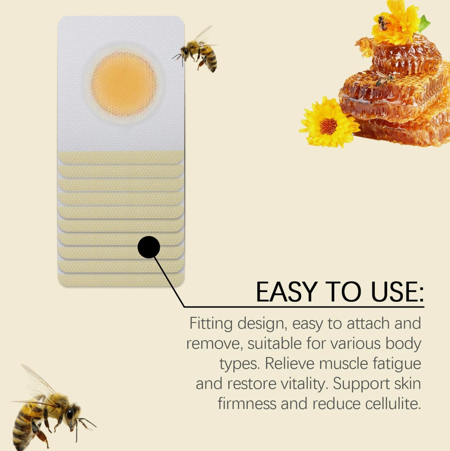 Bee Venom Slimming Patch for effective weight loss and skin rejuvenation