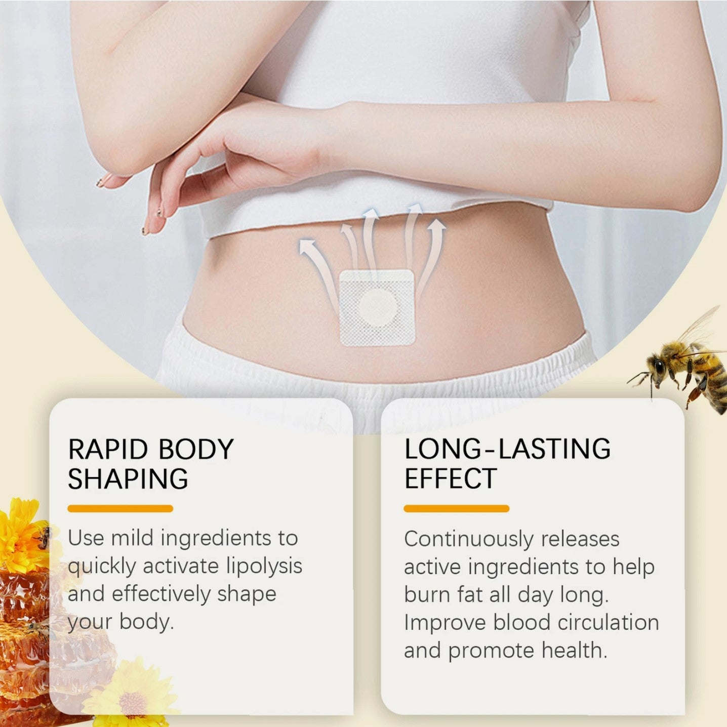 Bee Venom Slimming Patch for effective weight loss and skin rejuvenation