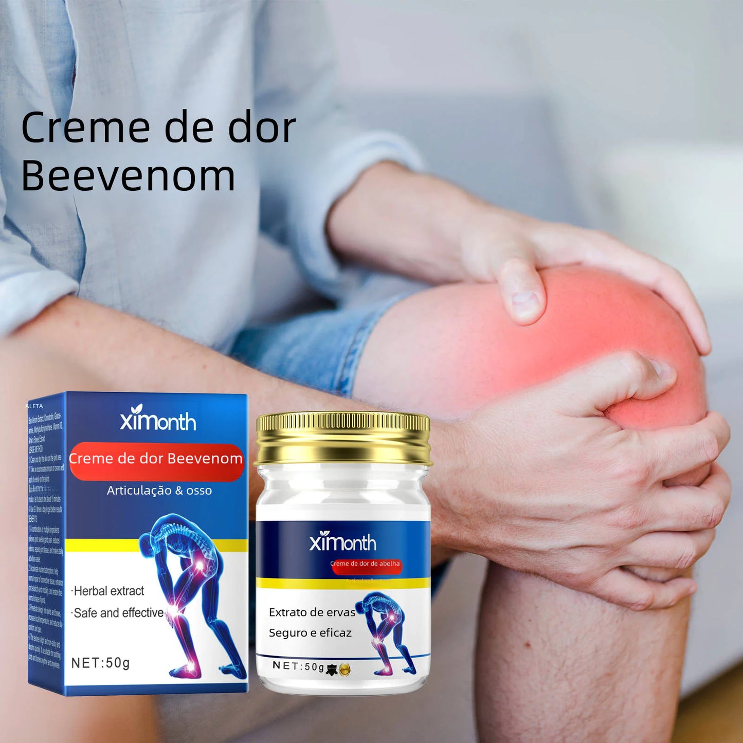 Soothe joint pain and stiffness fast with Bee Venom Joint Care Cream. Natural pain relief, anti-inflammatory, and mobility support for knees, back, and more.