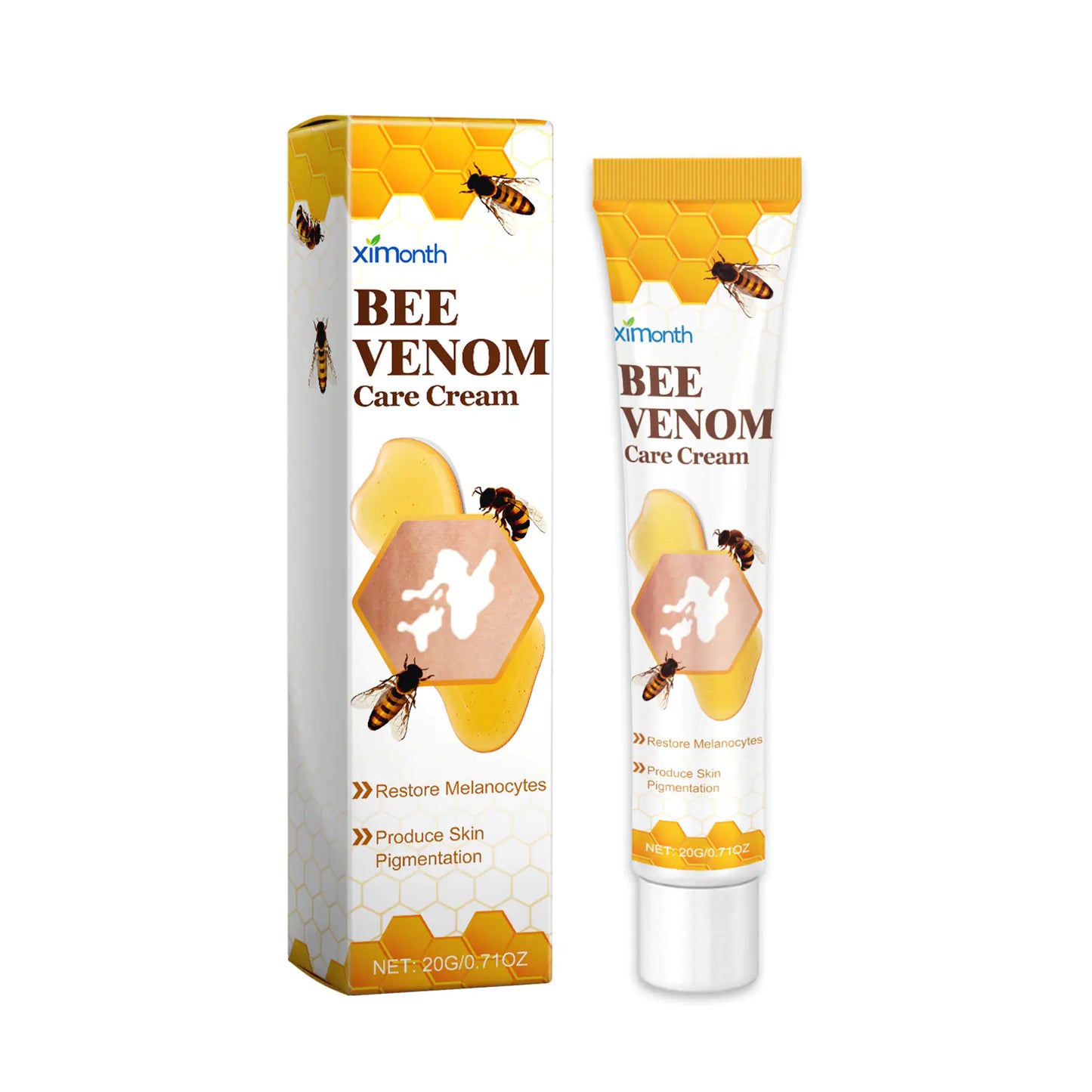 Bee White Spot Neck Cream - Natural Skin Repair for Neck Discoloration | Reduce White Spots & Even Skin Tone with Bee Venom